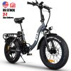 HOT SALE ZHENGBU EUY F7 20 Inch Step Through E-bike 750W 48V 16AH ebike Shimano 7 Speed Folding E Bike Fat Tire Electric Bike