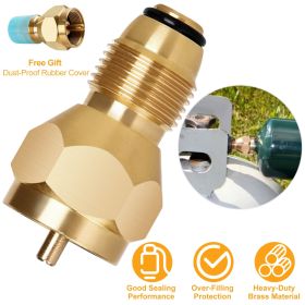 Propane Tank Refill Adapter 1Lb LP Gas Cylinder Tank Coupler Heater Solid Brass