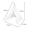 Teepee Tent for Kids - Play Tent for Boy Girl Indoor Outdoor Cotton Canvas Teepee