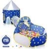 3 in 1 Rocket Ship Play Tent - Indoor/Outdoor Playhouse Set for Babies,Toddleers