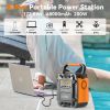 Gofort 200W Portable Power Station Power Bank Solar Generator AC 200W /DC 120W l/Type-C 18W/QC3.0/5W LED For Camping, Back up Power, CPAP Battery