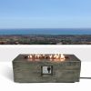 Living Source International Fiber Reinforced Concrete Propane/Natural Gas Fire pit table