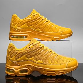 Unisex Outdoor Men Classic Casual Shoes Air Cushion Marathon Running Comfortable Women Sport Lovers Cozy Hiking Multicolor New (Color: Yellow, size: 45)