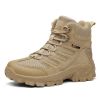 Large Size Combat Boots Men Desert Camping Non-slip Wear-resistant Sport High Top Footwear Outdoor Mountaineering Casual Shoes