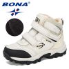 BONA 2020 New Designers Plush Snow Boots Children Sport Sneakers Terkking Boots Kids Hiking Mountain Climbing Camping Footwear