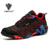 TANTU Mesh+Suede New Arrival Climbing Hunting Shoes Camping Breathable Hiking Men Shoes Non-Slip Outdoor Plus Size 39~46