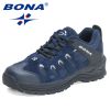 BONA 2022 New Designers Hiking Shoes Outdoor Sneakers Men Travel Shoes Non-slip Breathable Sports Shoes Man Work Shoe Mansculino