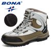 BONA 2022 New Designers Nubuck Shoes Men Outdoor Sports Tactical Male Boots Hiking Mountain Shoes Man Camping Climbing Footwear