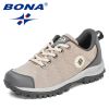 BONA 2022 New Designers Hiking Shoes Men Trekking Sneakers Walking Mountain Outdoor Shoes Man Trail Running Tourism Footwear